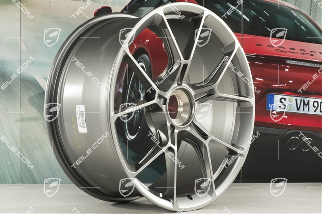 20"+21" GT3 Felgen Satz, 9,5J x 20 ET46 + 12J x 21 ET45, in Darksilver
