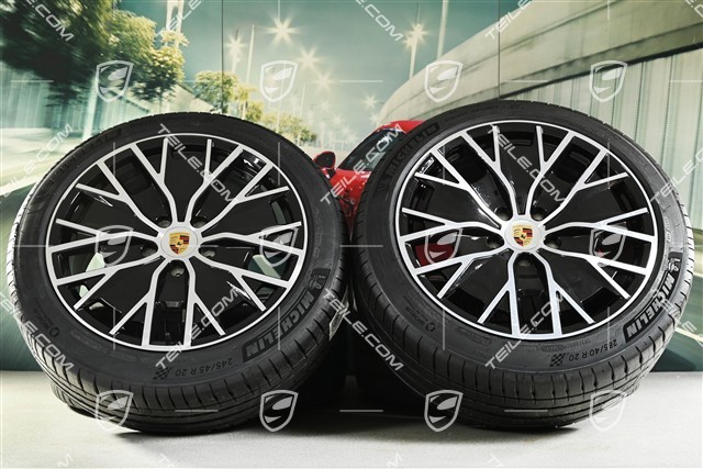 20-inch Turbo S Aero Design summer wheel set, rims 9J x 20 ET54 + 11J x 20 ET60, Michelin summer tyres 245/45 R20 + 285/40 R20
