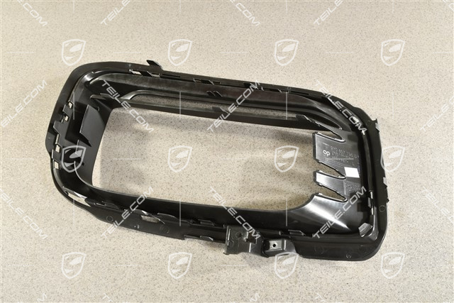 Turbo, Front bumper, side ventilation grille, Black matte, L