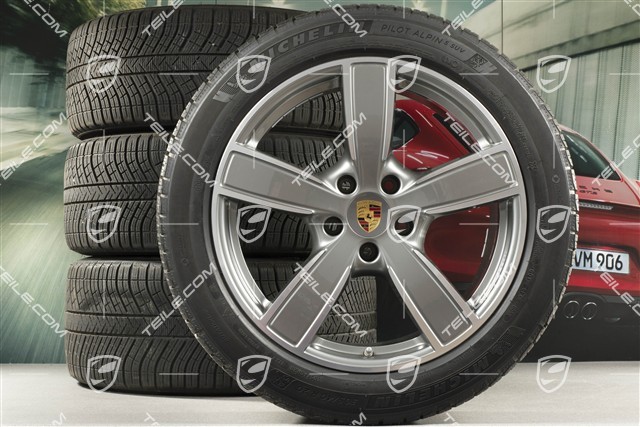 20-inch Cayenne COUPE Sport Classic winter wheel set, rims 9J x 20 ET50 + 10,5J x 20 ET55 + NEW Michelin winter tyres 275/45 R20 + 305/40 R20, with TPMS