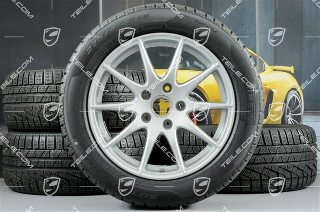 18-inch Panamera S winter wheel set, 8J x 18 ET 59 + 9J x 18 ET 53 + tyres 245/50 R18 + 275/45 R18