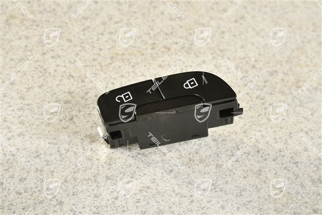 Central locking switch, Gloss black, L