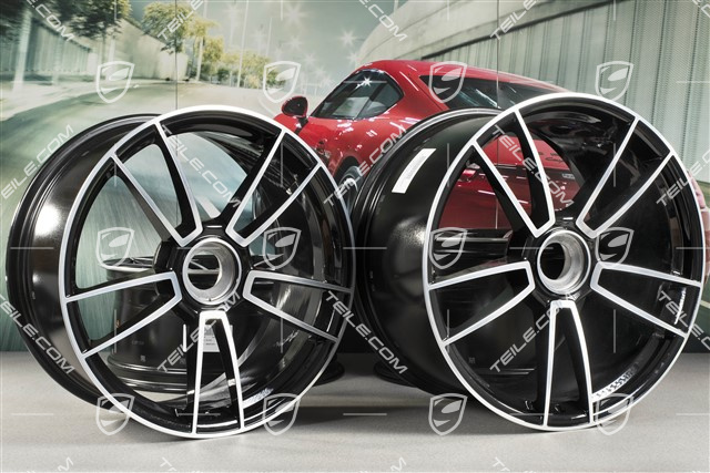 20+21" Komplet felg Turbo Sport 4, felgi: przednie 8,5J x 20 ET50 + tylne 11,5J x 21 ET67