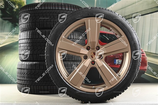 22" Winterräder Cayenne Exclusive Design Sport, Felgen 10J x 22 ET48 +11,5J x 22 ET61 + NEUE Continental Winterreifen 285/40 R22 + 315/35 R22, in Neodyme