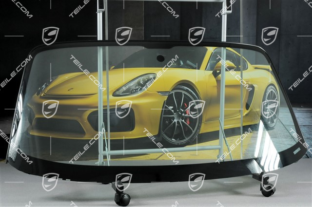 Windscreen, tinted, not original, damaged Windscreen, tinted, not original, damaged