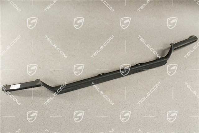 Rear bumper cover trim, lower,  black matte