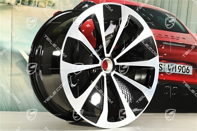 22" Felge Macan Sport, 9J x 22 ET29, schwarz hochglanz