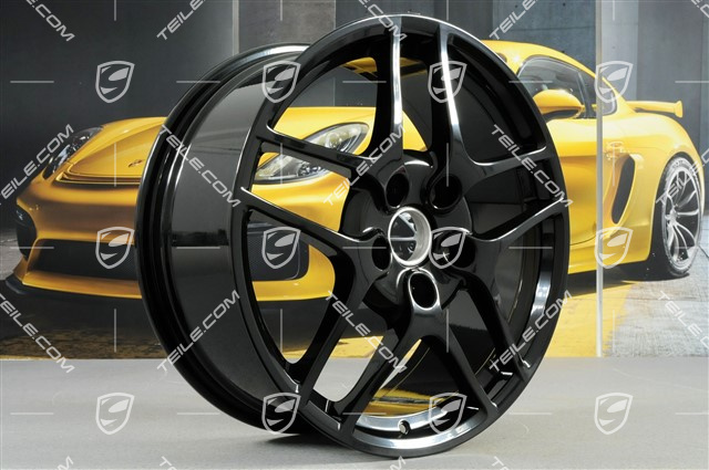 19-inch Carrera S II wheel, 8J x 19 ET57, black highgloss