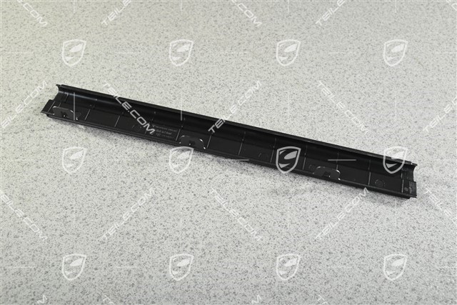 Front seat rail cover, Black, R