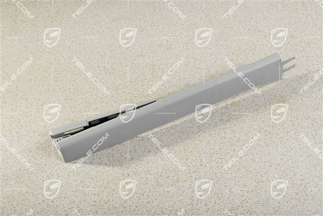 Abdeckung, Sitzversteller für Vordersitz, Stahlgrau, L