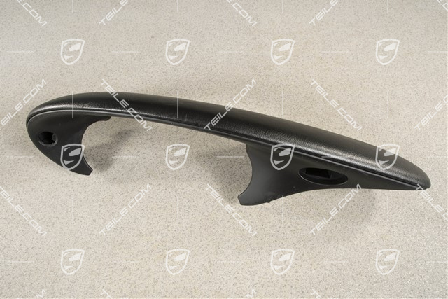 Dashboard trim / Instrument cluster cover, Leatherette, Black