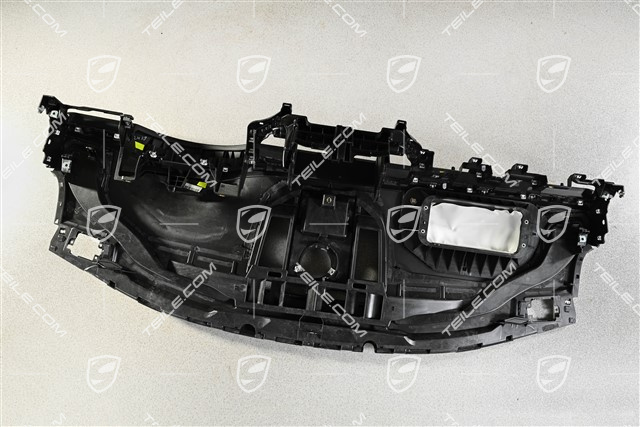 Dashboard / Instrument trim, upper part, leather damaged, black
