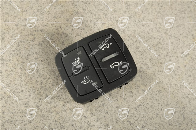 Tow hitch switch, Air suspension with leveling system, Black matte