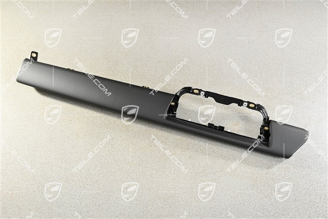 Cover trim for dashboard, Passenger's side Black