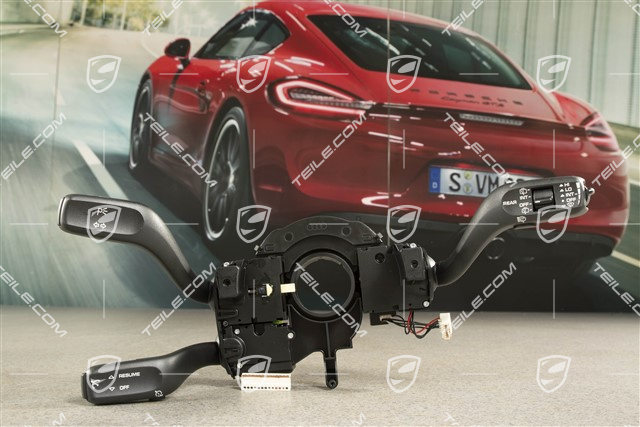 Steering column switch with cruise control with speed limiter and headlight cleaning system, without voice control