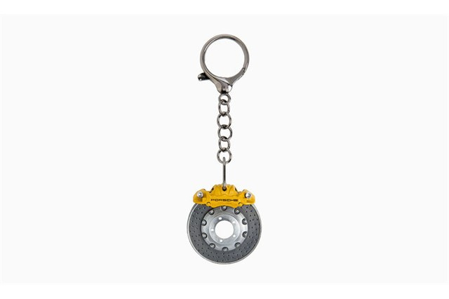 Porsche Keyring brake disc, yellow Porsche Keyring brake disc, yellow
