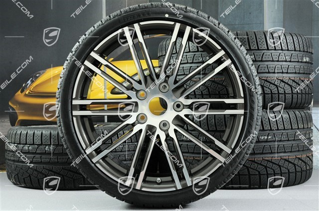 20-inch Turbo III winter wheel set, 8,5J x 20 ET51 + 11J x 20 ET70, Pirelli winter tyres 245/35 ZR20 + 295/30 ZR20, with TPMS