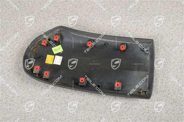 Console cover, leatherette, Black