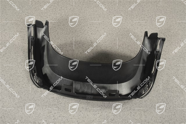 Cover plate (above tailpipe), black, GT4