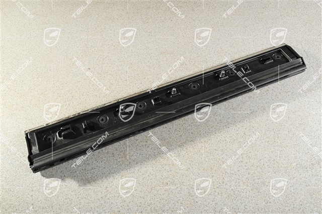 Rear door cover / trim, lower part, Matt black, L