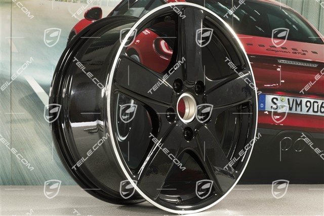 19-inch wheel rim Cayenne Sport Classic II, 8,5J x 19 ET59, black high gloss