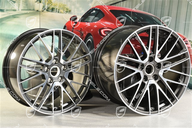 20+21-inch wheel rim set Turbo V, rims: front 9J x 20 ET41 + rear 11,J x 21 ET67
