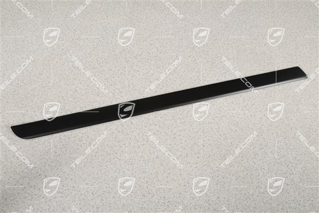 Moulding, alu, rear door, Matt black, R