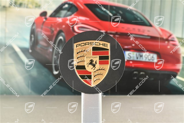 Hub cap, concave, colour emblem, antracite