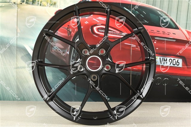 20-inch Carrera lightweight wheel rim, 8,5J x 20 ET50, black satin matt