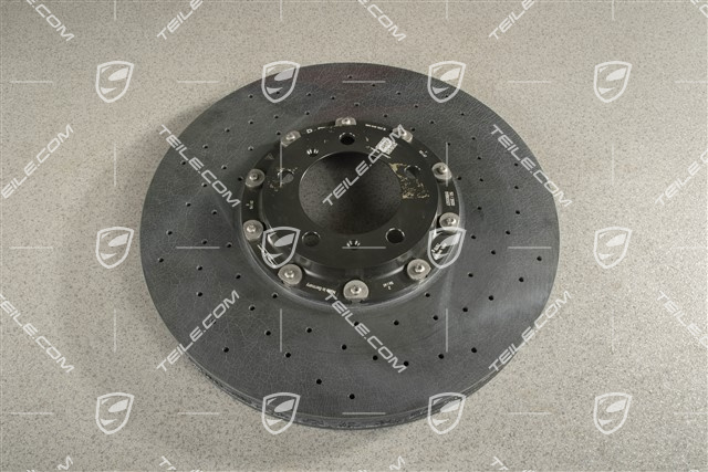 Turbo, PCCB, Ceramic brake disc, front axle,  for black / yellow brake caliper, R