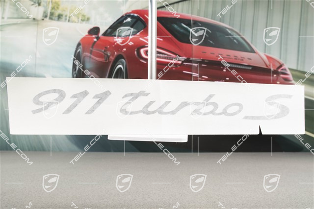 Schriftzug seitlich "911 Turbo S", Dekorfolie, schwarz, 1 Stück!