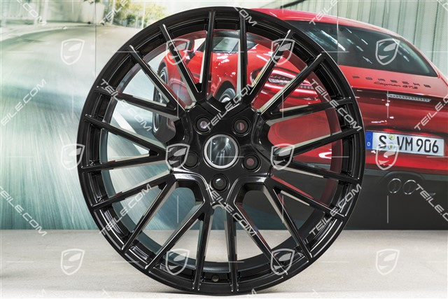 21" Felga Cayenne RS Spyder, 11J x 21 ET58, czarny wysoki połysk