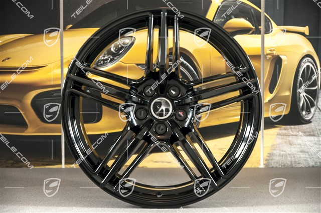 19"-inch alloy wheel Macan Design, 8J x 19 ET21 + 9J x 19 ET21, black high gloss