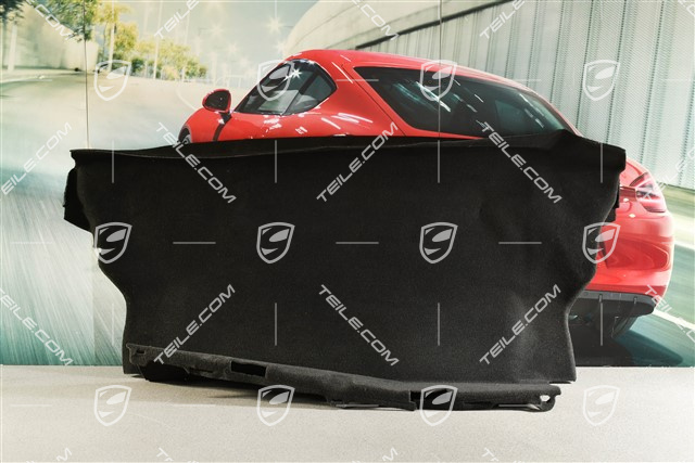 Verkleidung, Cabrio Verdeckkasten Teppich, Schwarz