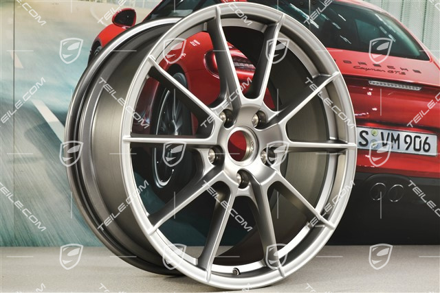 20" Felge "Boxster Spyder", 8,5J x 20 ET57, platinum satynowy mat