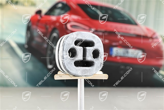 Rubber bracket for front silencer