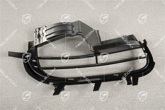 Front bumper, side ventilation grille, black high gloss, Boxster S, L