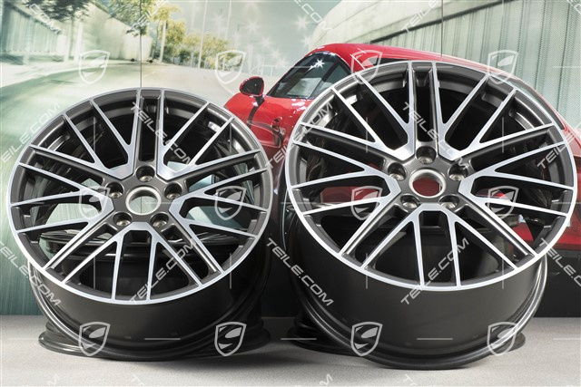 20+21-inch wheel rim set Turbo V, rims: front 9J x 20 ET41 + rear 11,J x 21 ET67