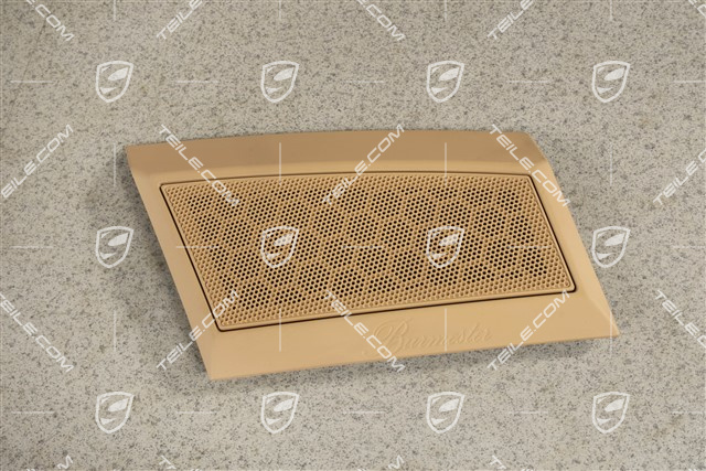 Speaker cover / grille in dashboard, Burmester, Luxor Beige, R