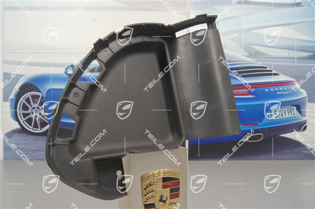 Air duct / guide / 3,6L 4,8L, Satin black, R Air duct / guide / 3,6L 4,8L, Satin black, R