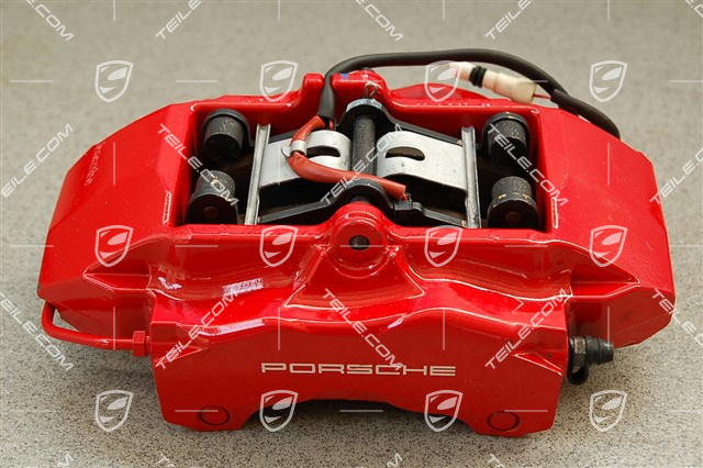 Fixed calliper without pads, red, 4S / Turbo, R Fixed calliper without pads, red, 4S / Turbo, R