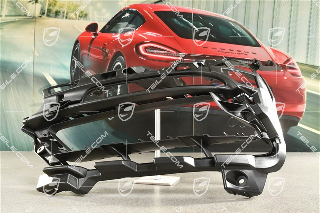 Sport Design / GTS, Front bumper retainer frame / grille / vent, lateral, Black matte, L