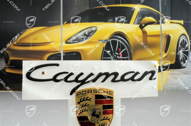 Logo "Cayman", GTS, black Logo "Cayman", GTS, black
