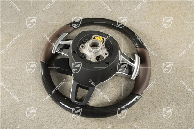 Multifunction steering wheel, PDK, Heated, Sport Chrono Plus, Chestnut, Truffle Brown