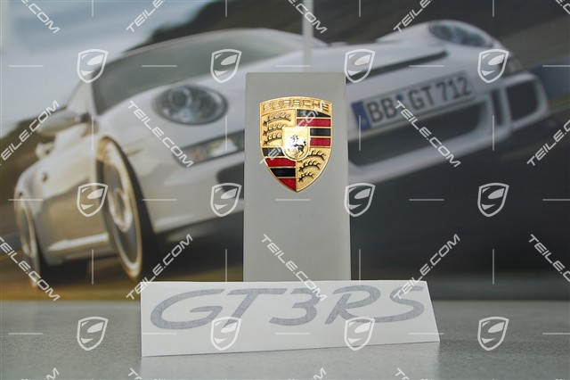 "GT3 RS" logo, lacquered, black "GT3 RS" logo, lacquered, black