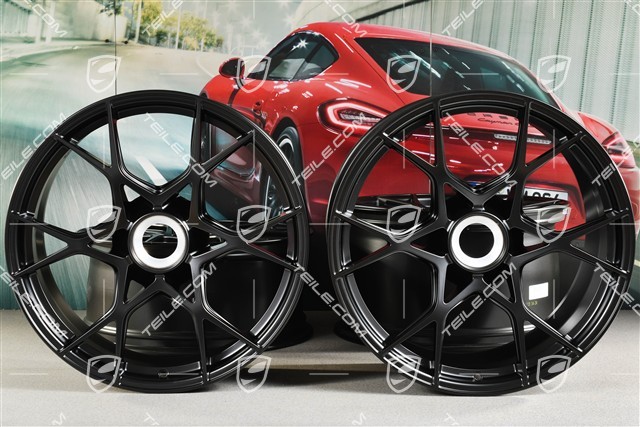 GT4 RS / Spyder RS 20" wheel rim set, aluminium, 8,5J x 20 ET61 + 11J x 20 ET50, black satin matt