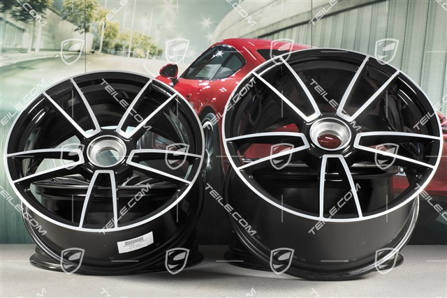 20+21" Komplet felg Turbo Sport 4, felgi: przednie 8,5J x 20 ET50 + tylne 11,5J x 21 ET67
