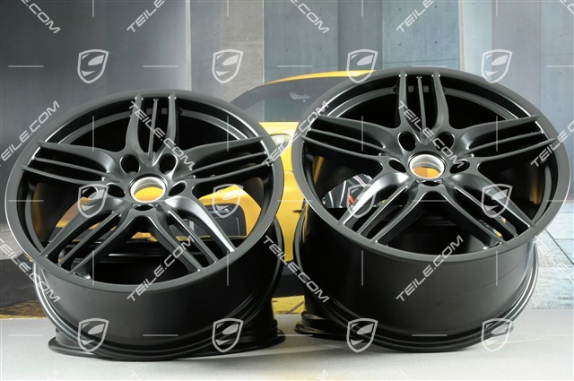 20-inch Sport Design rims set, 8,5J x 20 RT51 + 11J x 20 ET70, black satin-matt