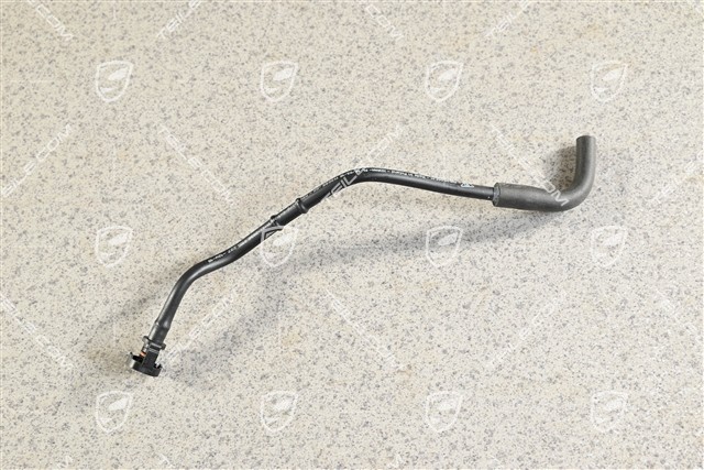 Control line for turbocharger vaccum unit