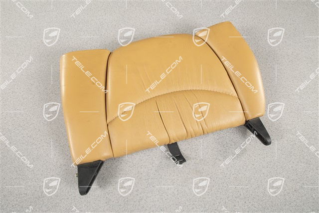 Notsitzrückenlehne / Rücksitz / Rückenlehne, Raffleder, Kaschmirbeige, Coupe/ Targa, L